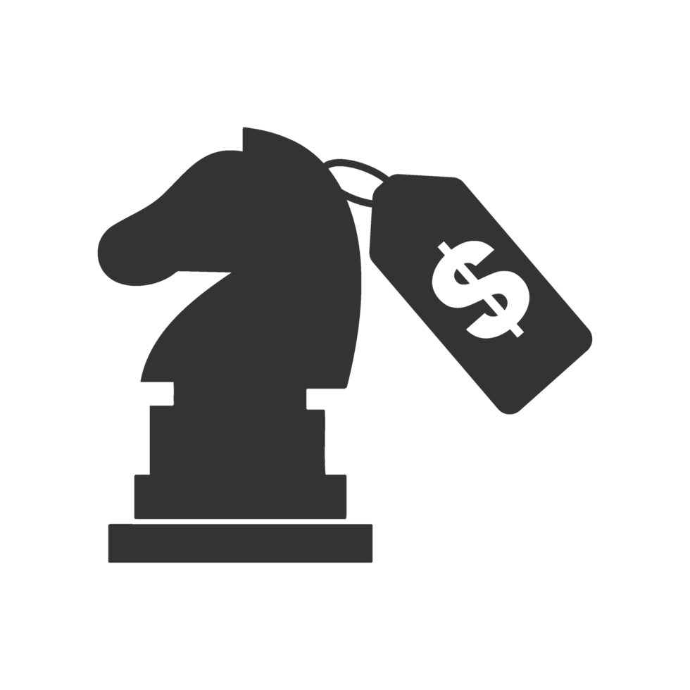 Chess board with dollar sign on it png