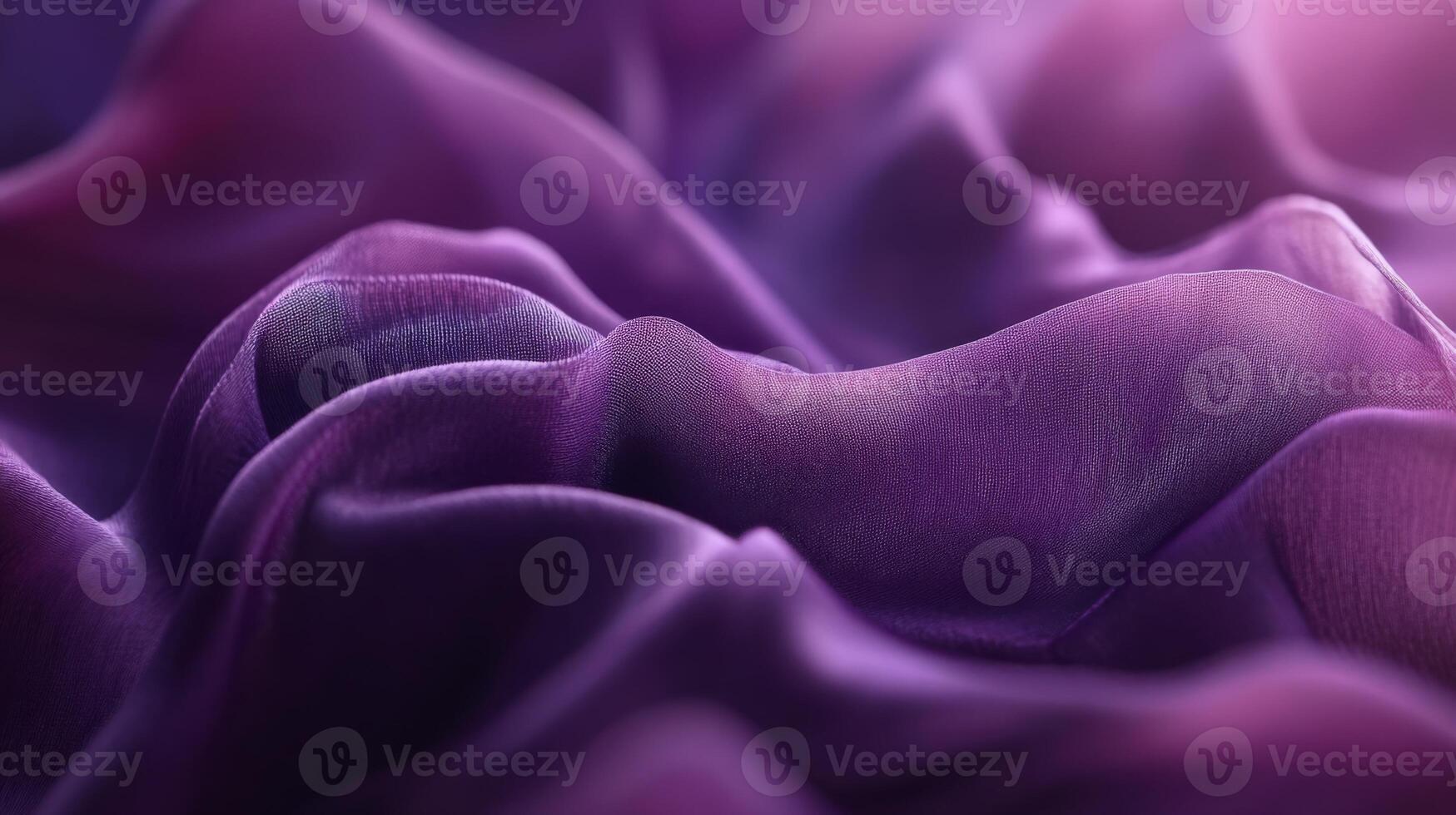 Sophisticated shimmering purple textile waves gracefully undulating with a soft satin glow photo