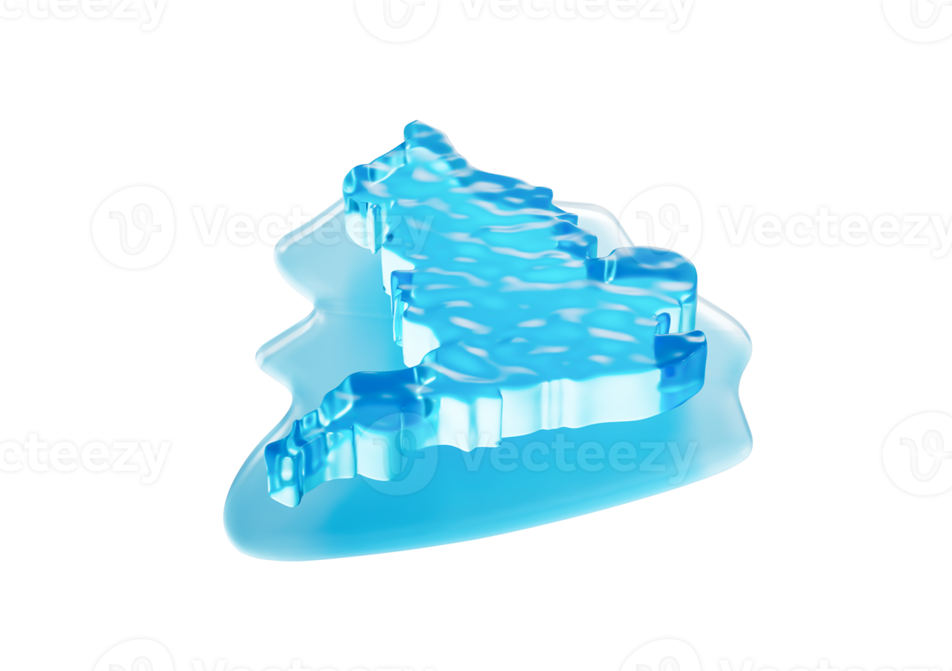 Water Ice Map Of England Global Warming Melting Glacier In Deep Ocean Blue Water 3d Illustration png