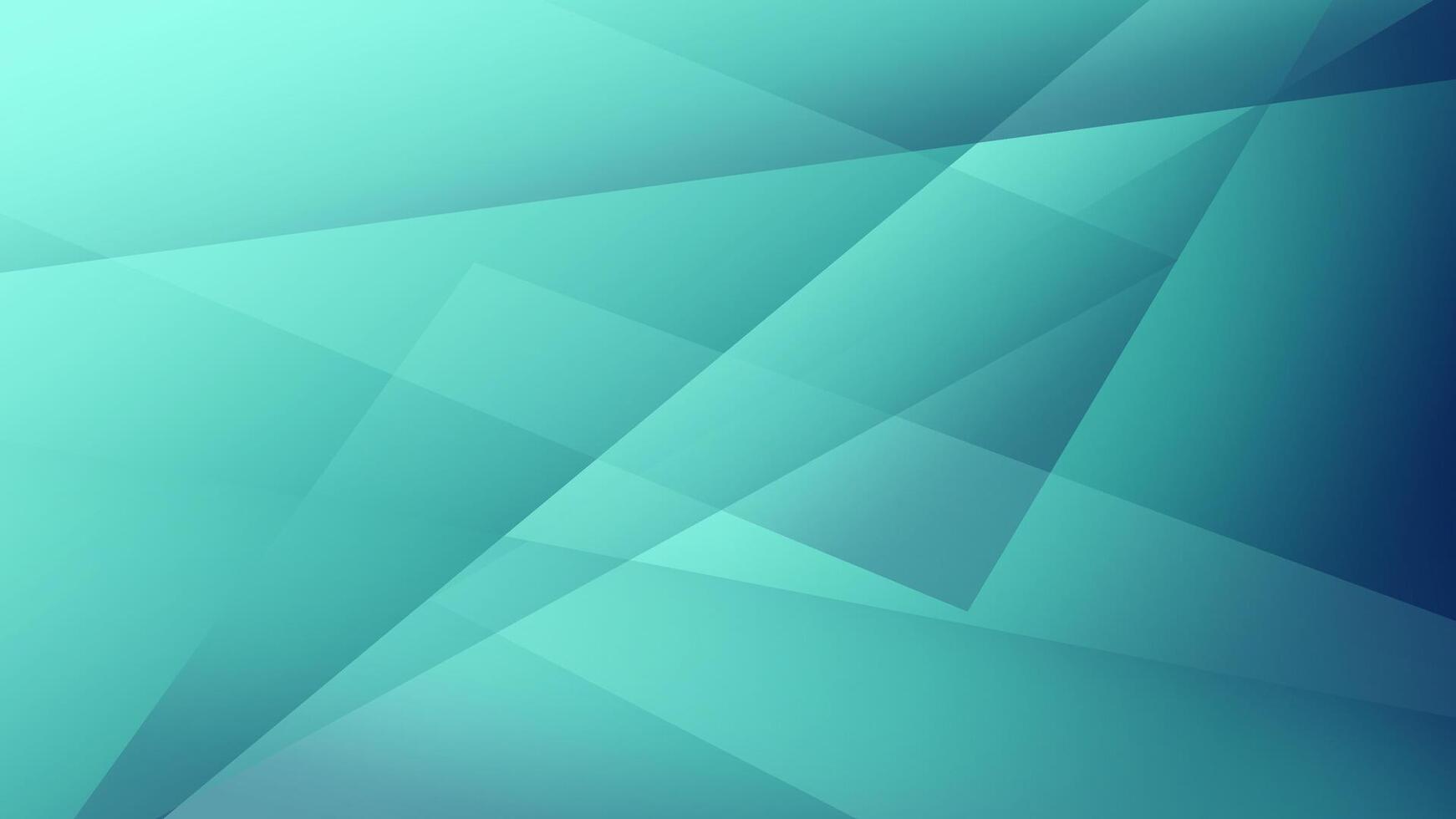 Abstract Background Geometric with Overlapping Blue and Green Shapes vector