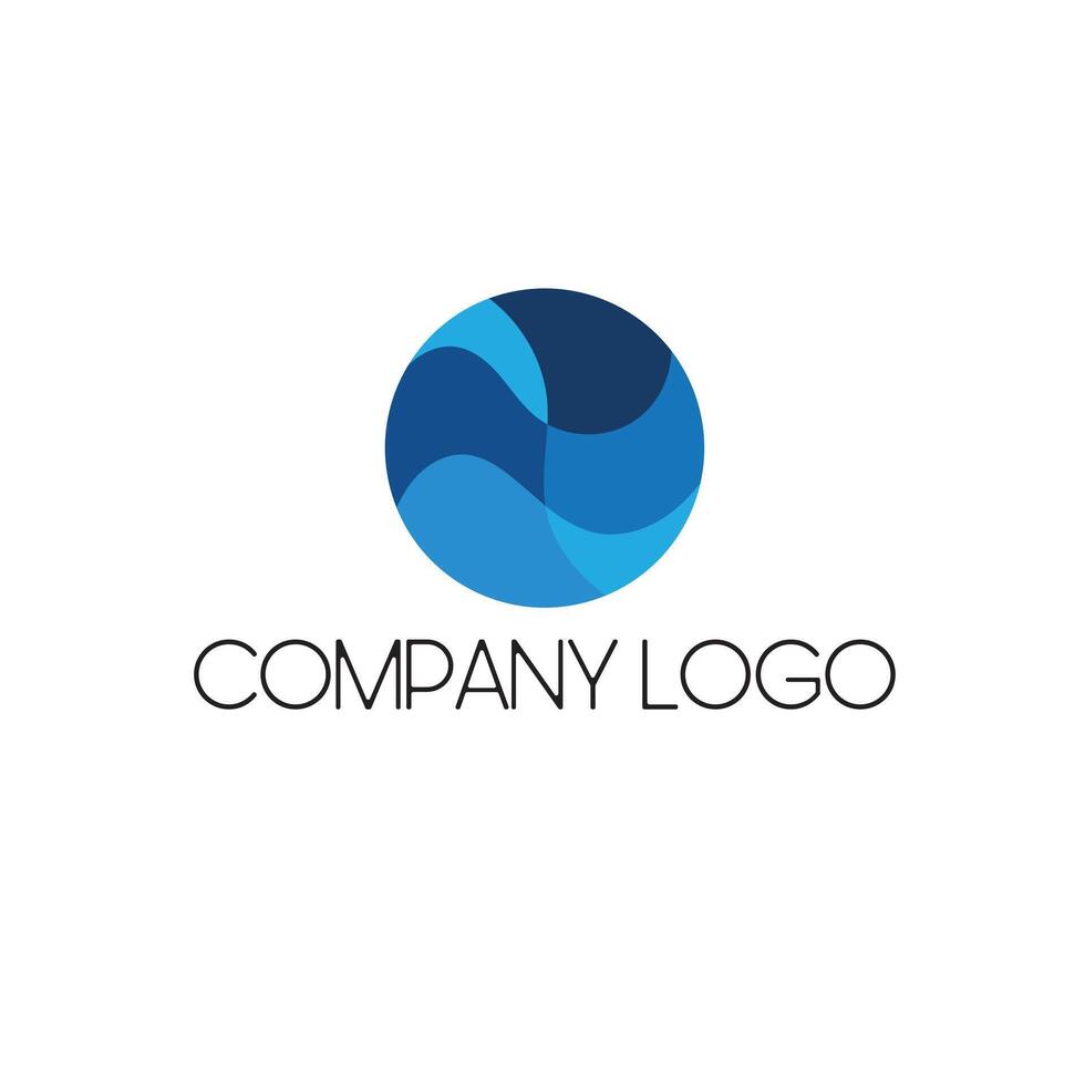 Water drop round shape element vector