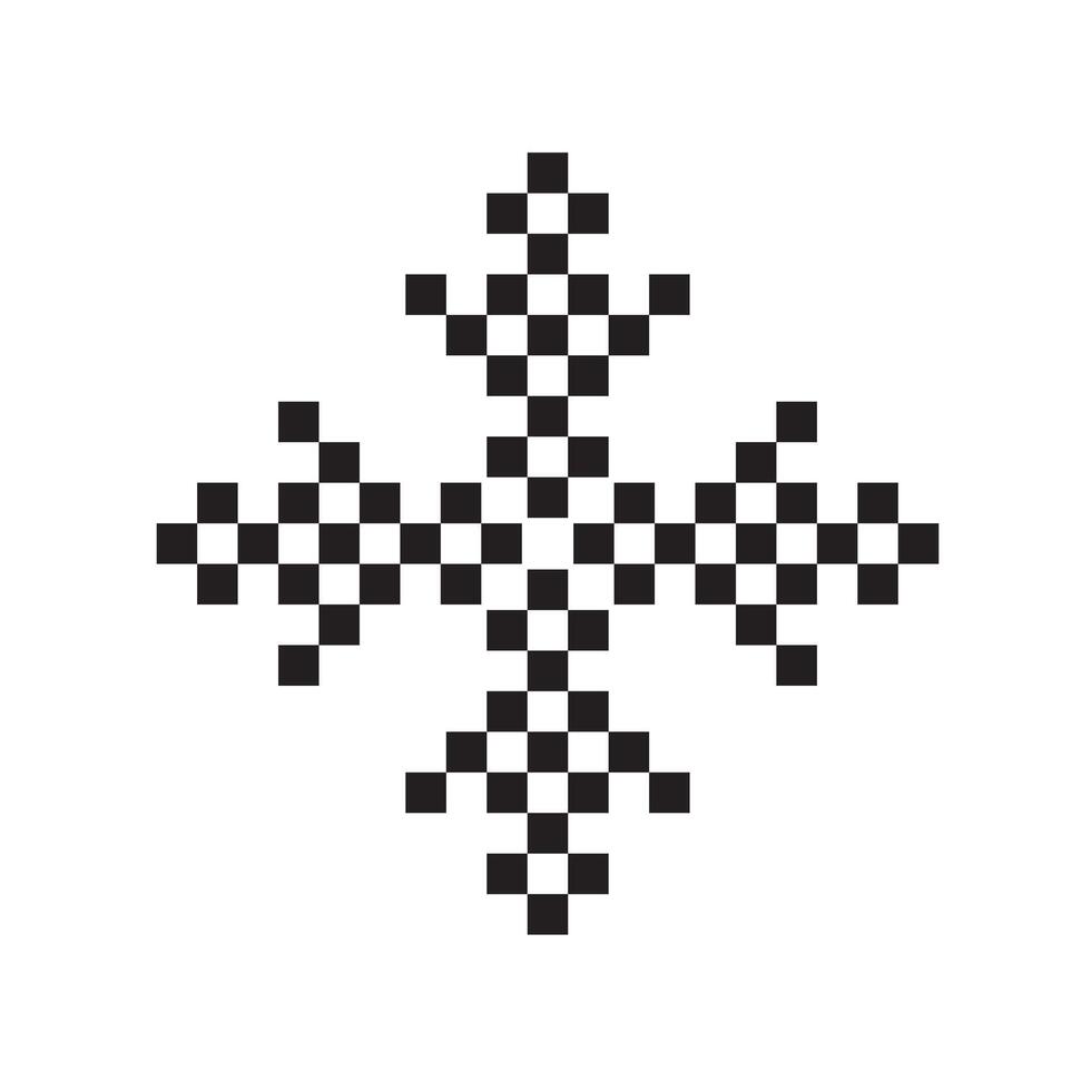 Ukrainian embroidery pattern vector