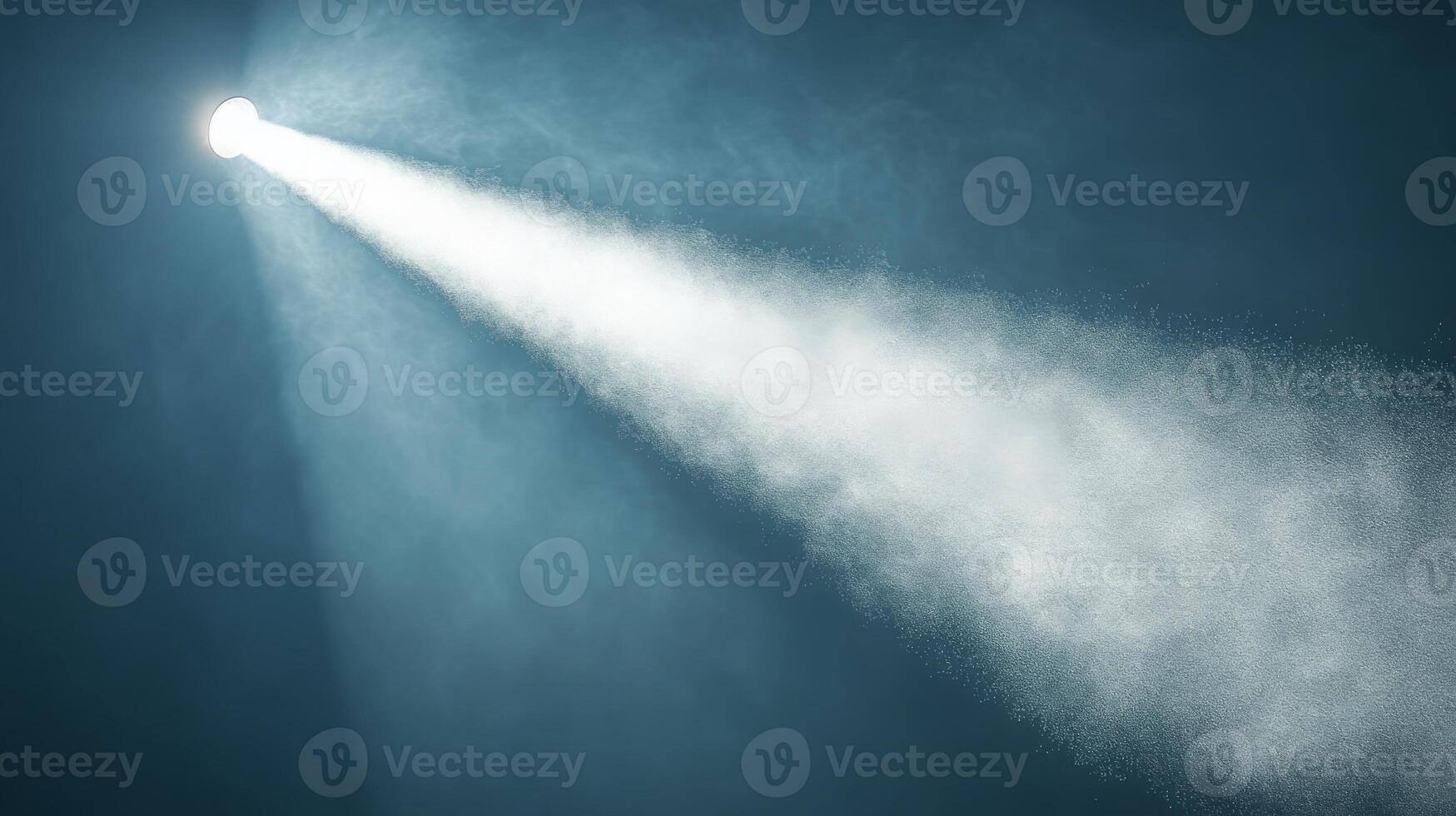 Illuminating the ether, A solitary spotlight slices through an atmosphere of ethereal mist photo