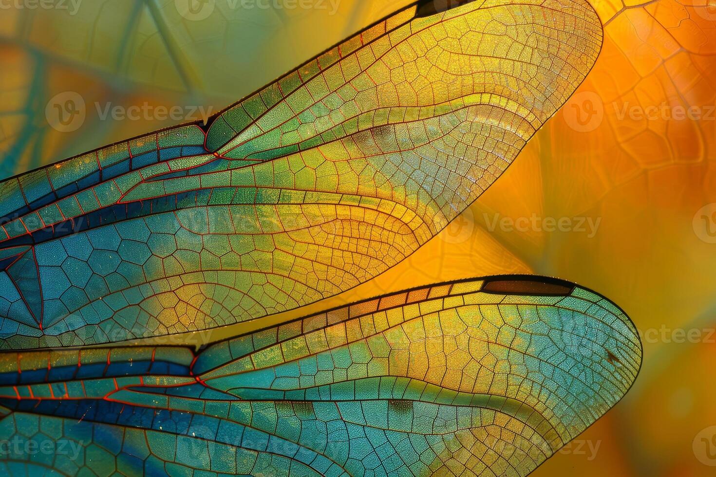 A close up of a dragonfly wing photo