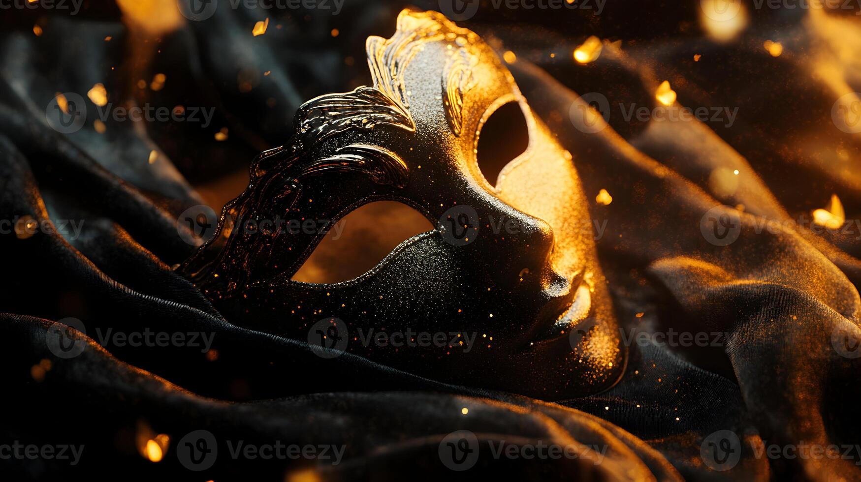 Elegance embodied in a venetian mask, a celebration of mystery and sophistication photo