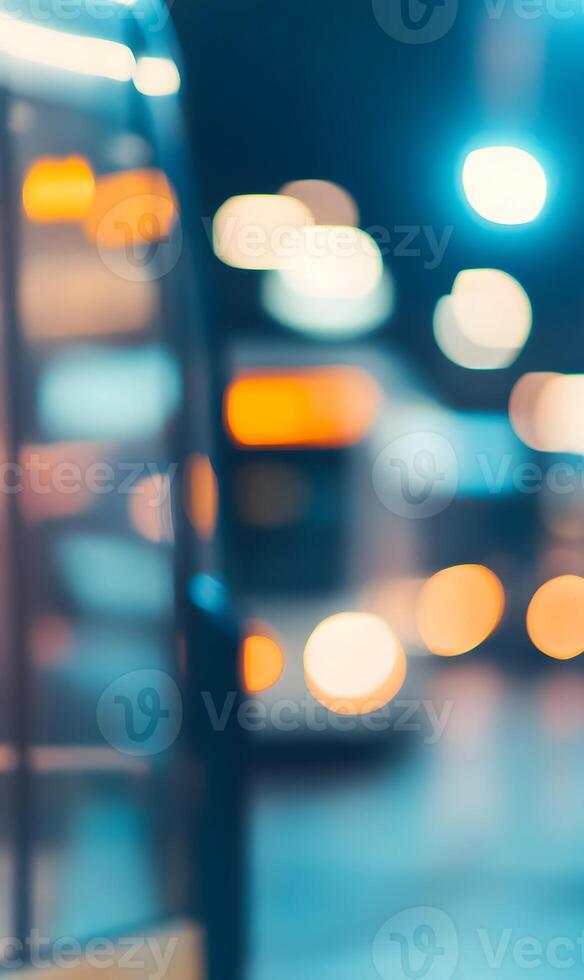 Abstract city light painting, creating a dreamy and artistic urban landscape scene photo