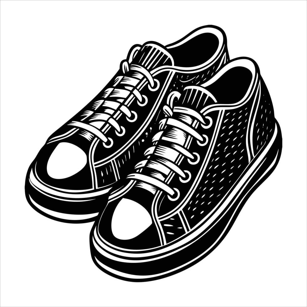 Baby shoes silhouette Baby vector