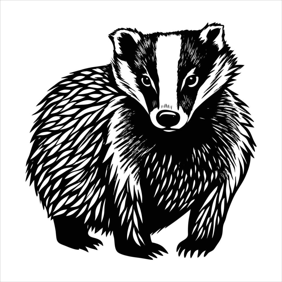 Raccoon Running Premium vector