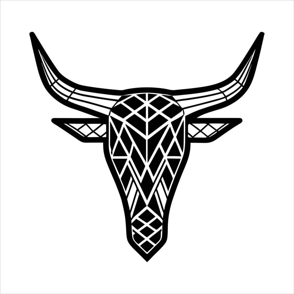 Minimalist Longhorn Logo vector