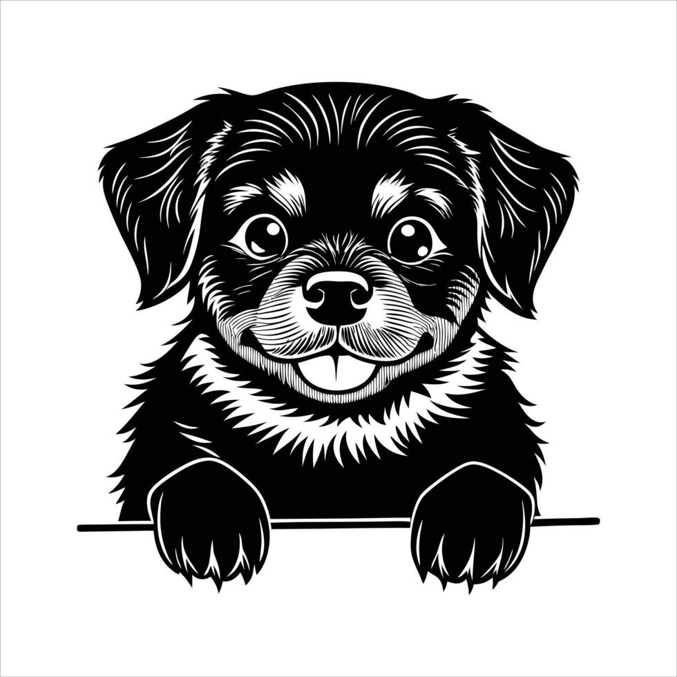 rottweiler dog mascot icon vector