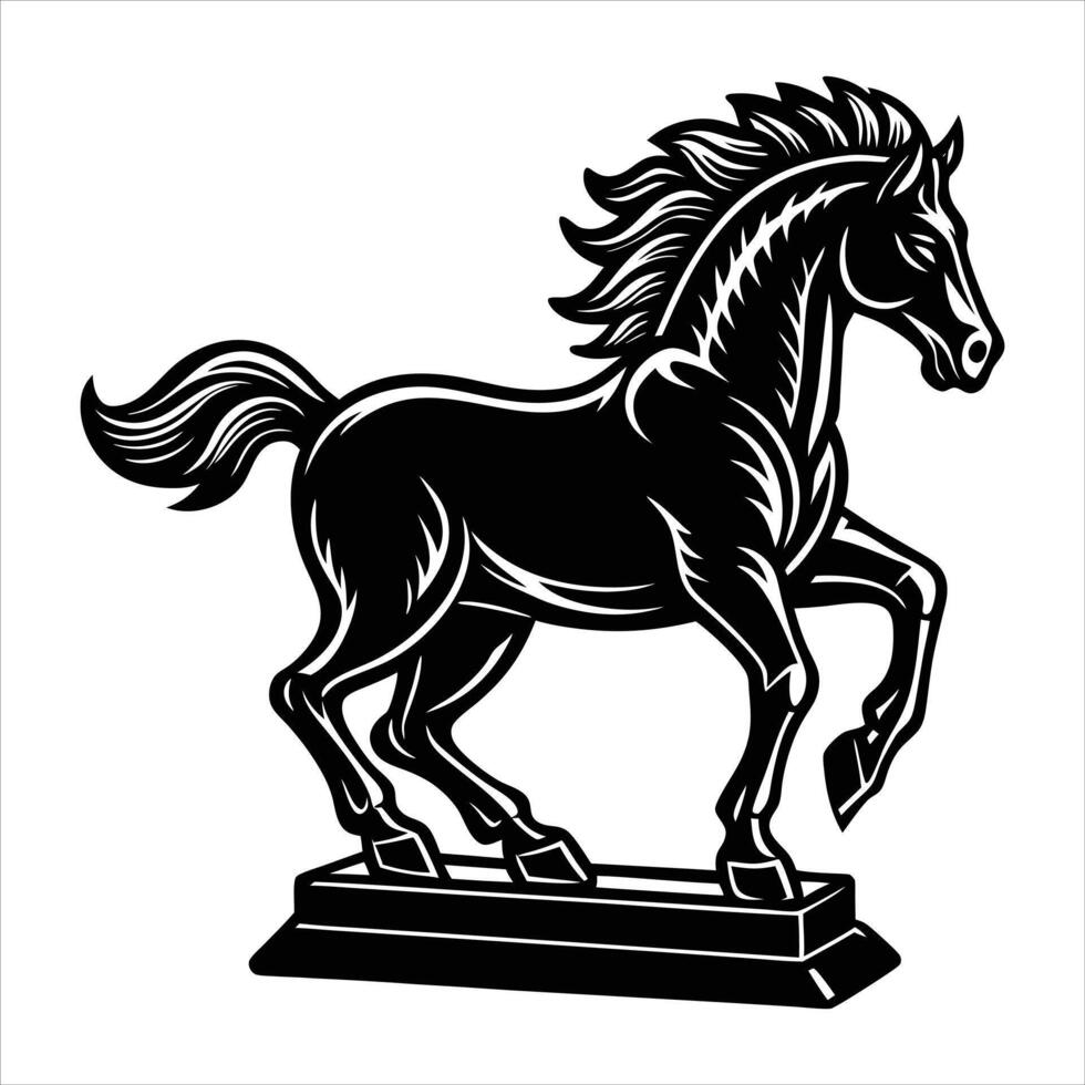 Black and white logo of a running vector