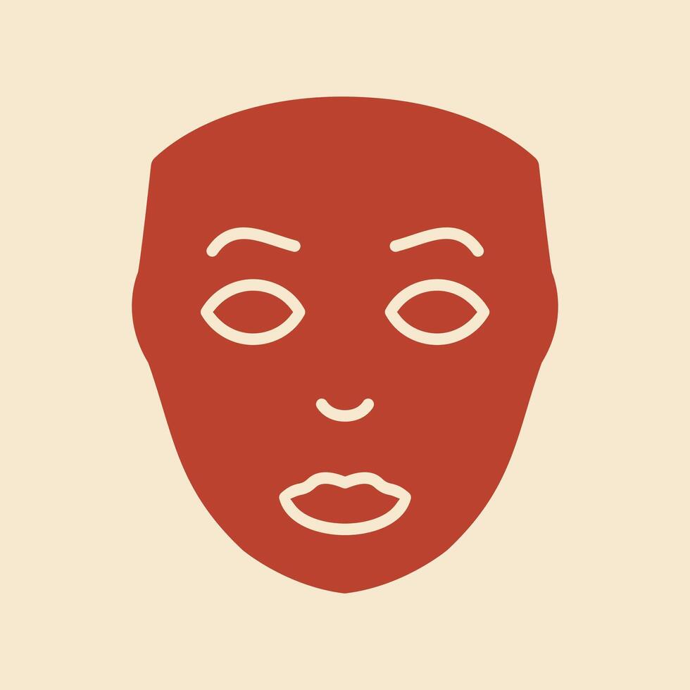 Facial Plastic Surgery trendy art attractive abstract illustration colorful useful design vector