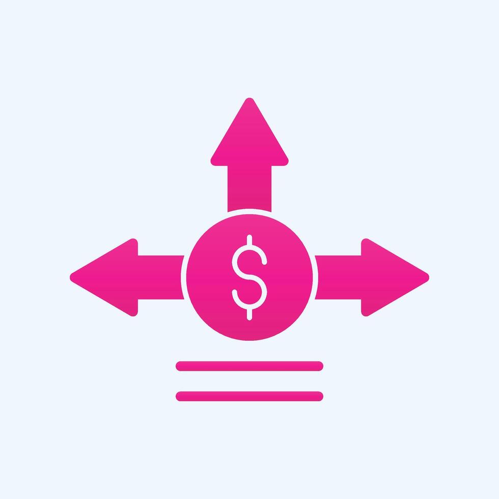 Investment Decision trendy art cute abstract illustration colorful useful design vector
