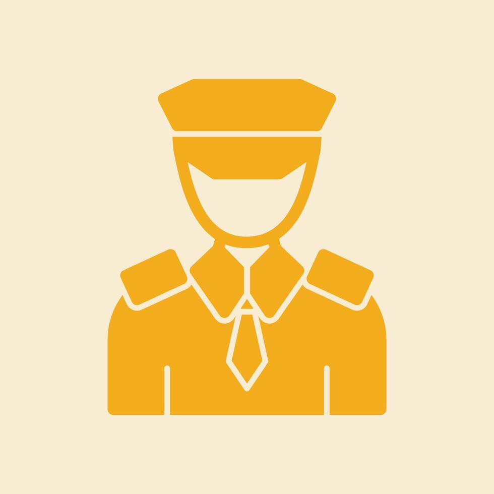 Pilot trendy art handsome abstract illustration colorful useful design vector