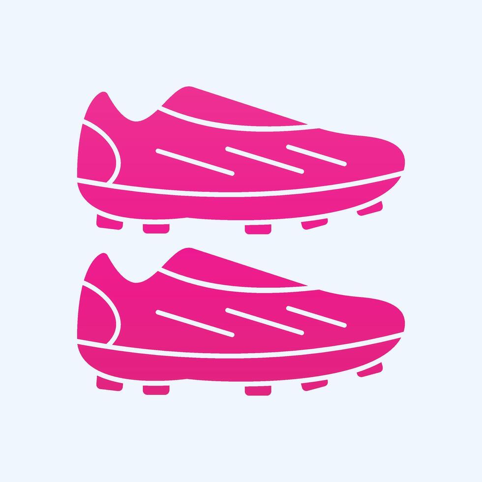 Soccer Boots trendy art cute abstract illustration colorful useful design vector