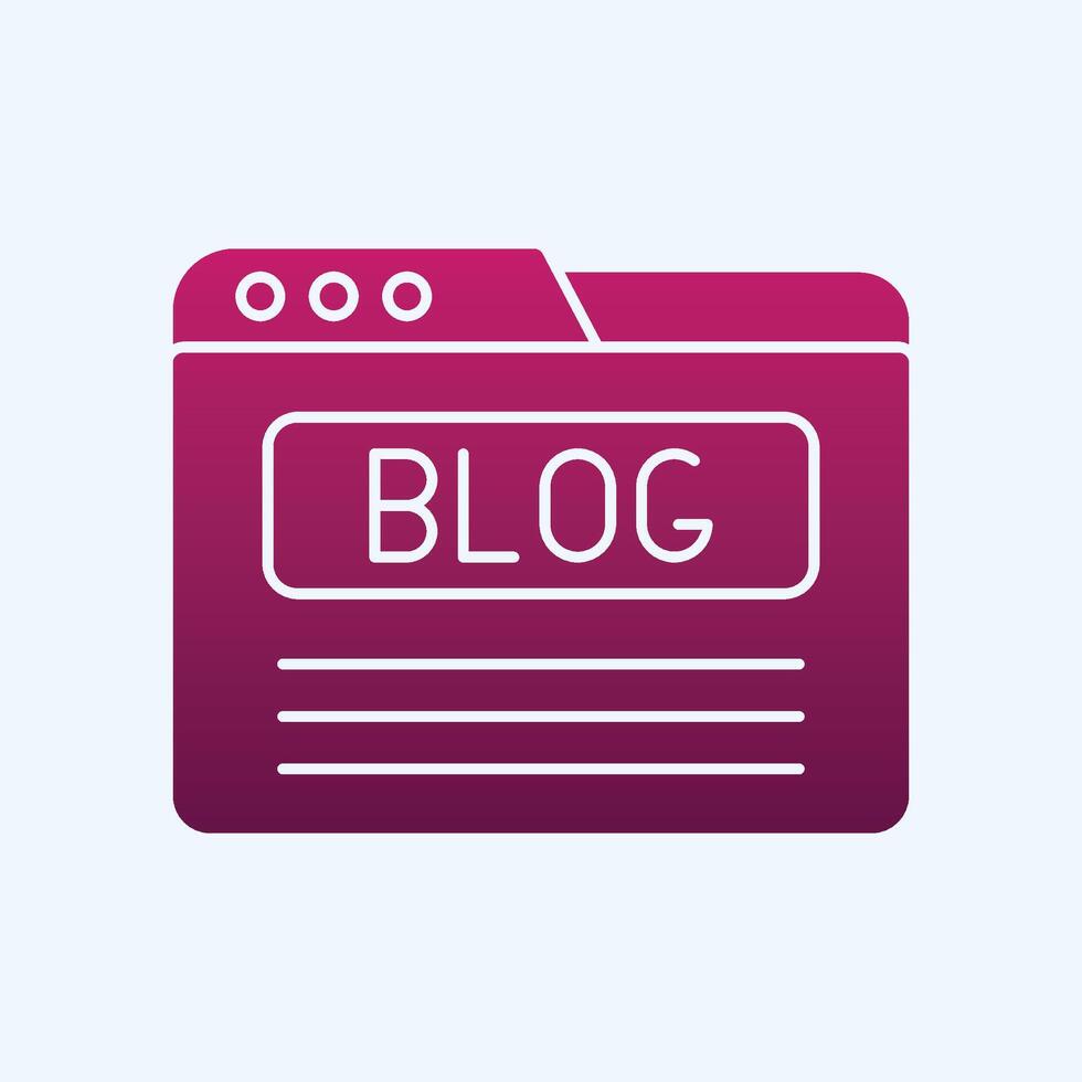 Blog trendy art cute abstract illustration colorful useful design vector