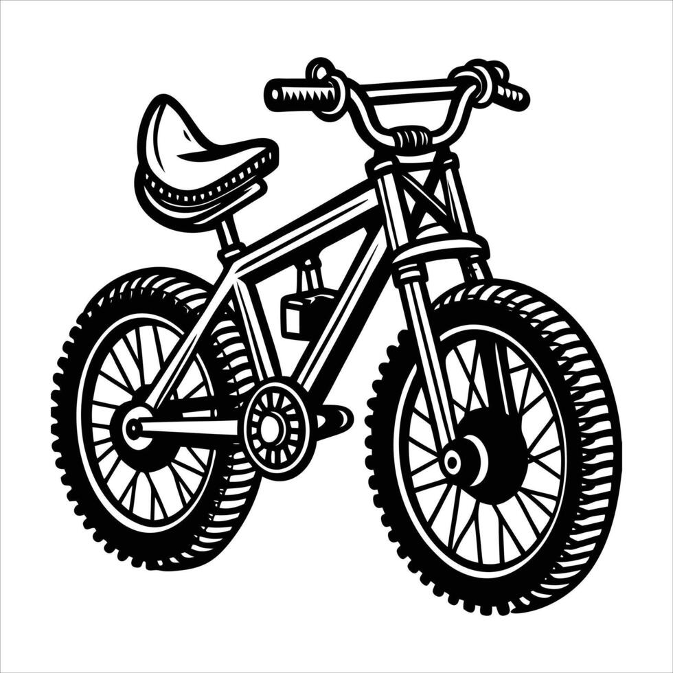 Mountain Bike Cartoon vector