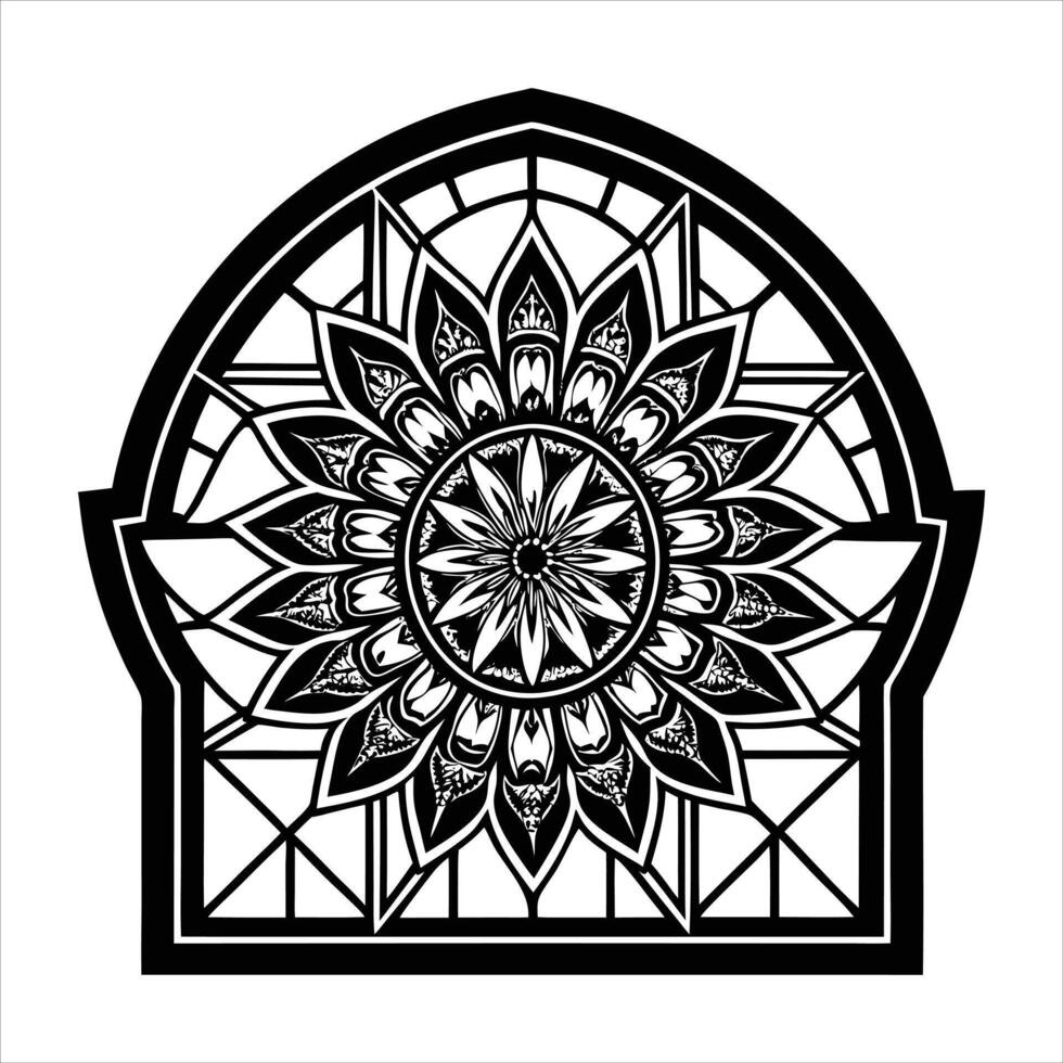 Mandala background design vector
