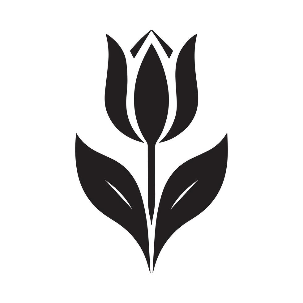 Poppyflower buds silhouette vector