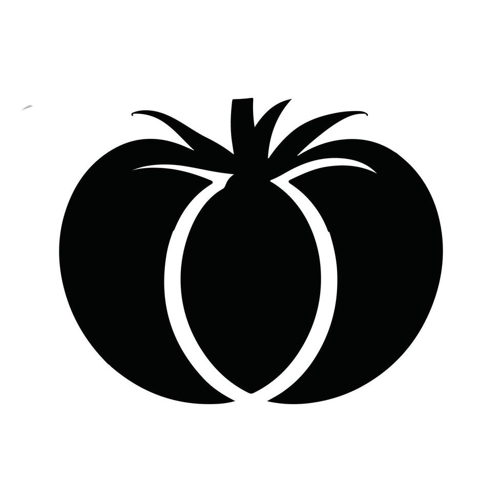 Tomato icon set tomato vegetable symbol in filled vector