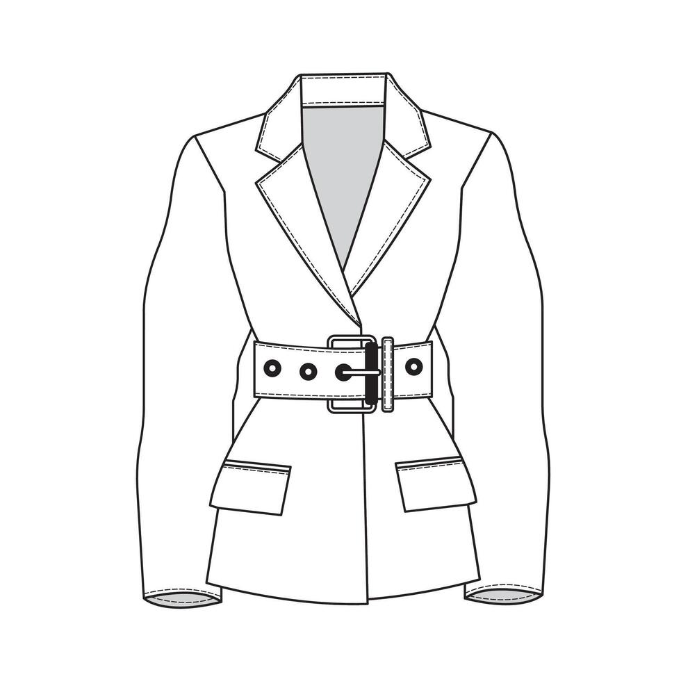 Female Stylist Suit vector
