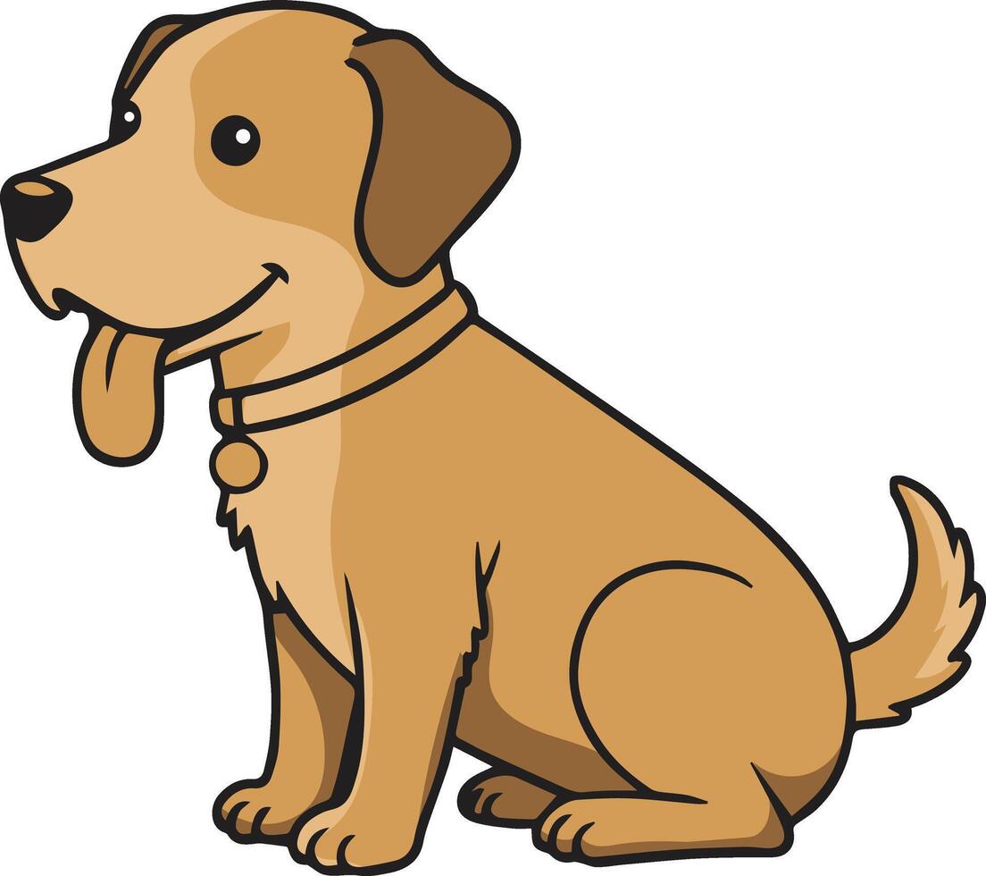 Cartoon Dog Illustration Graphic Design vector