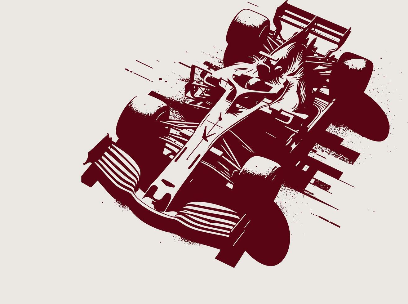 A drawing of a modern car on a white background vector