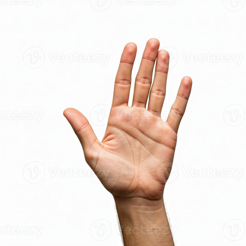 A hand is reaching out to the side photo