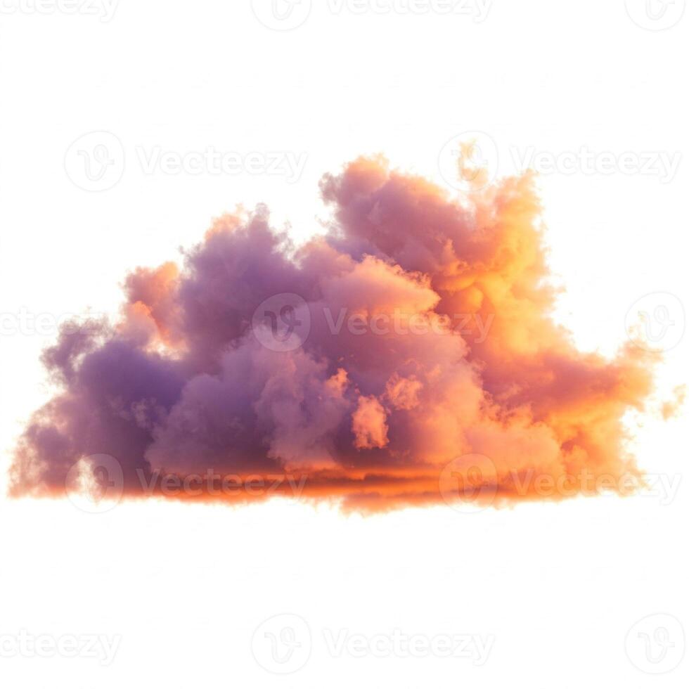 Clouds on white background photo