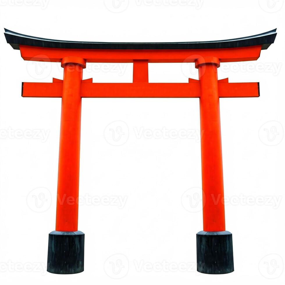 A tori tori gate is shown against a white background photo