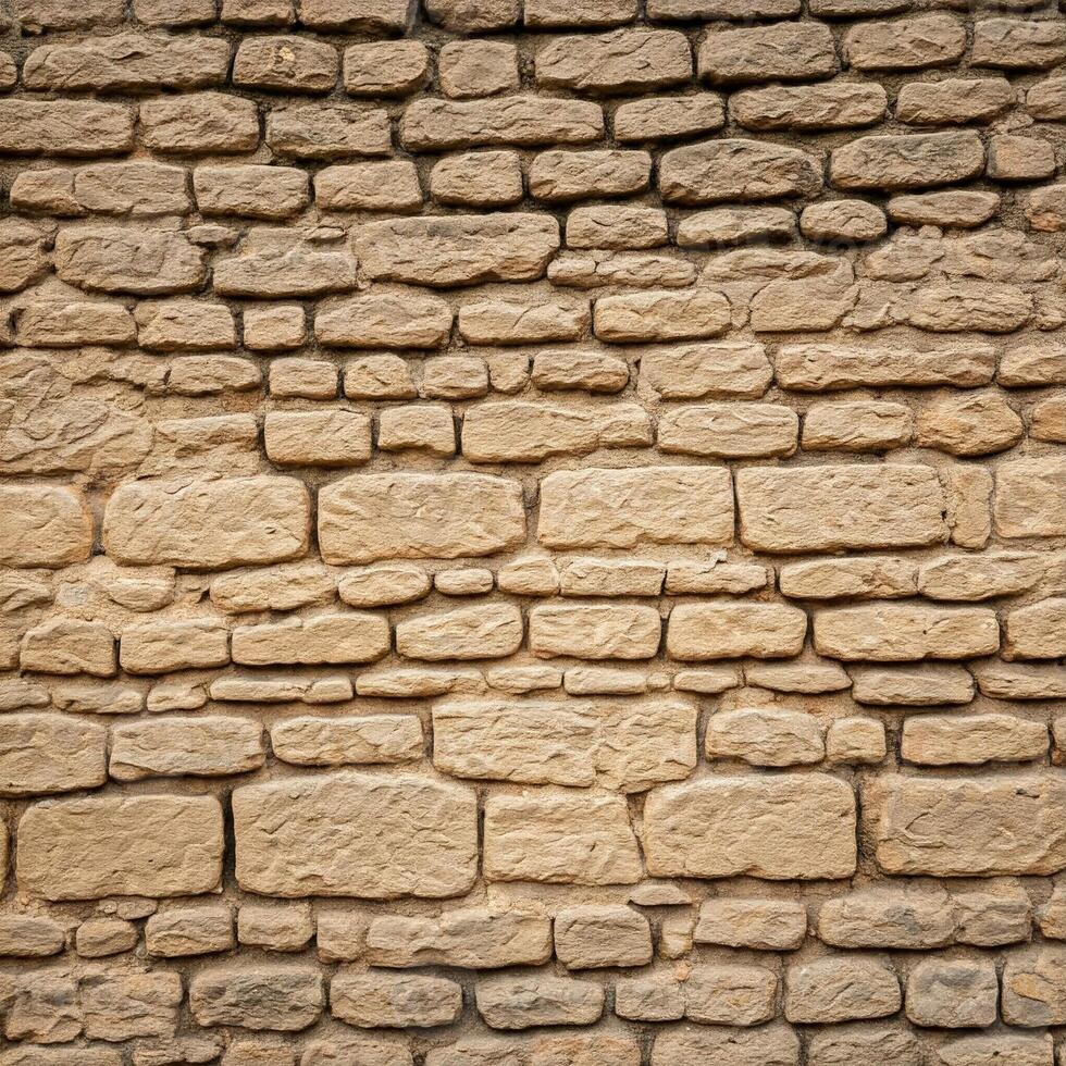 A stone wall with many small stones photo
