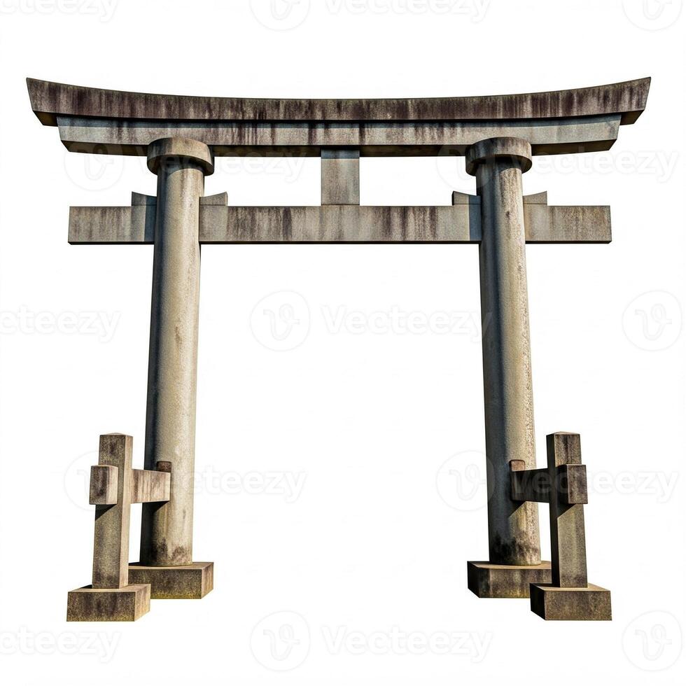 A tori tori gate on a white background photo