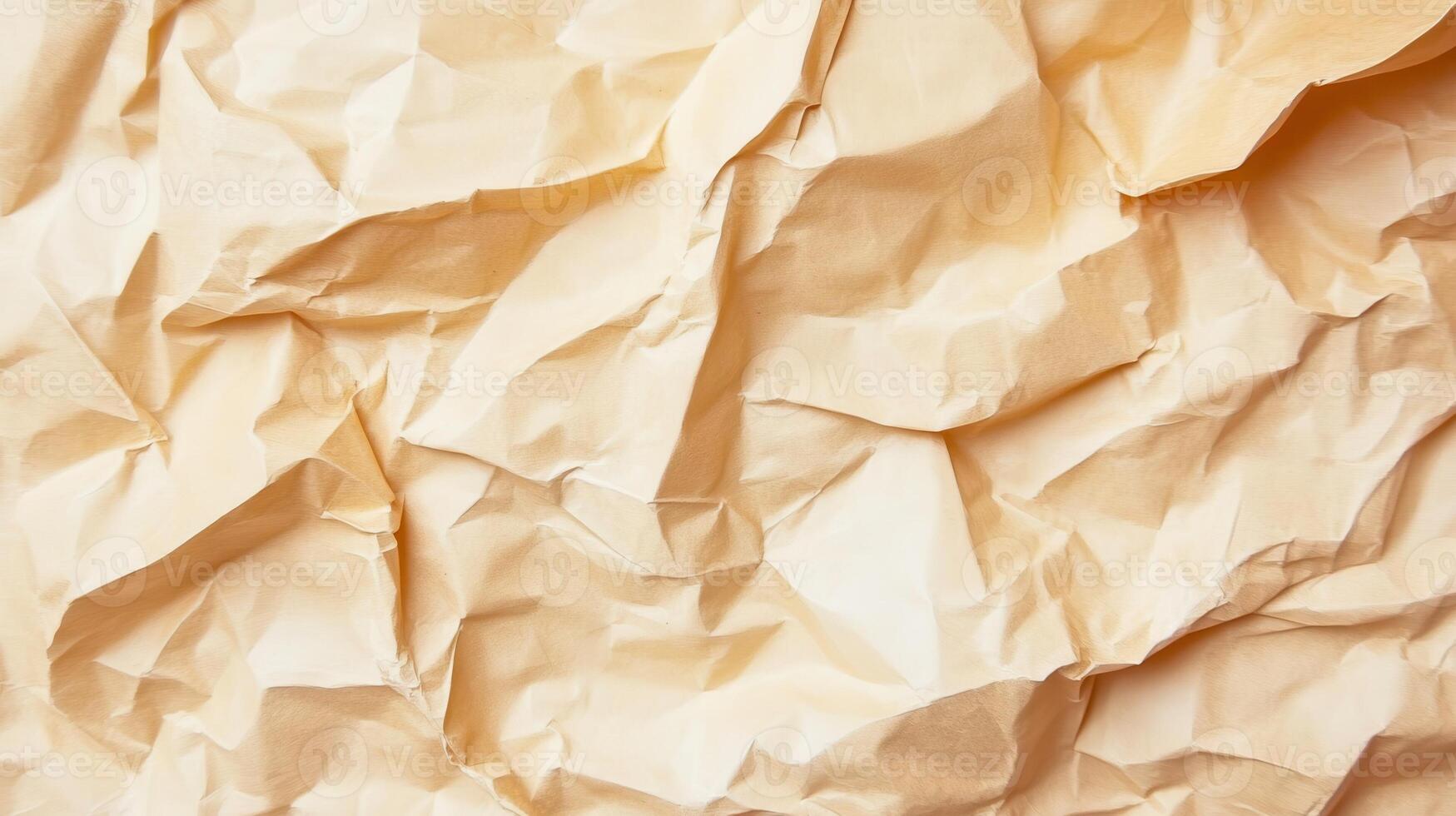 Crumpled paper background with a yellow background photo