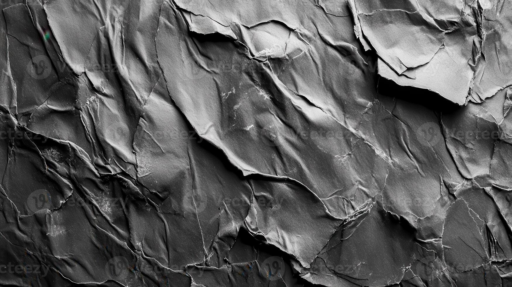 Crumpled Dark Grey Paper Texture Background photo