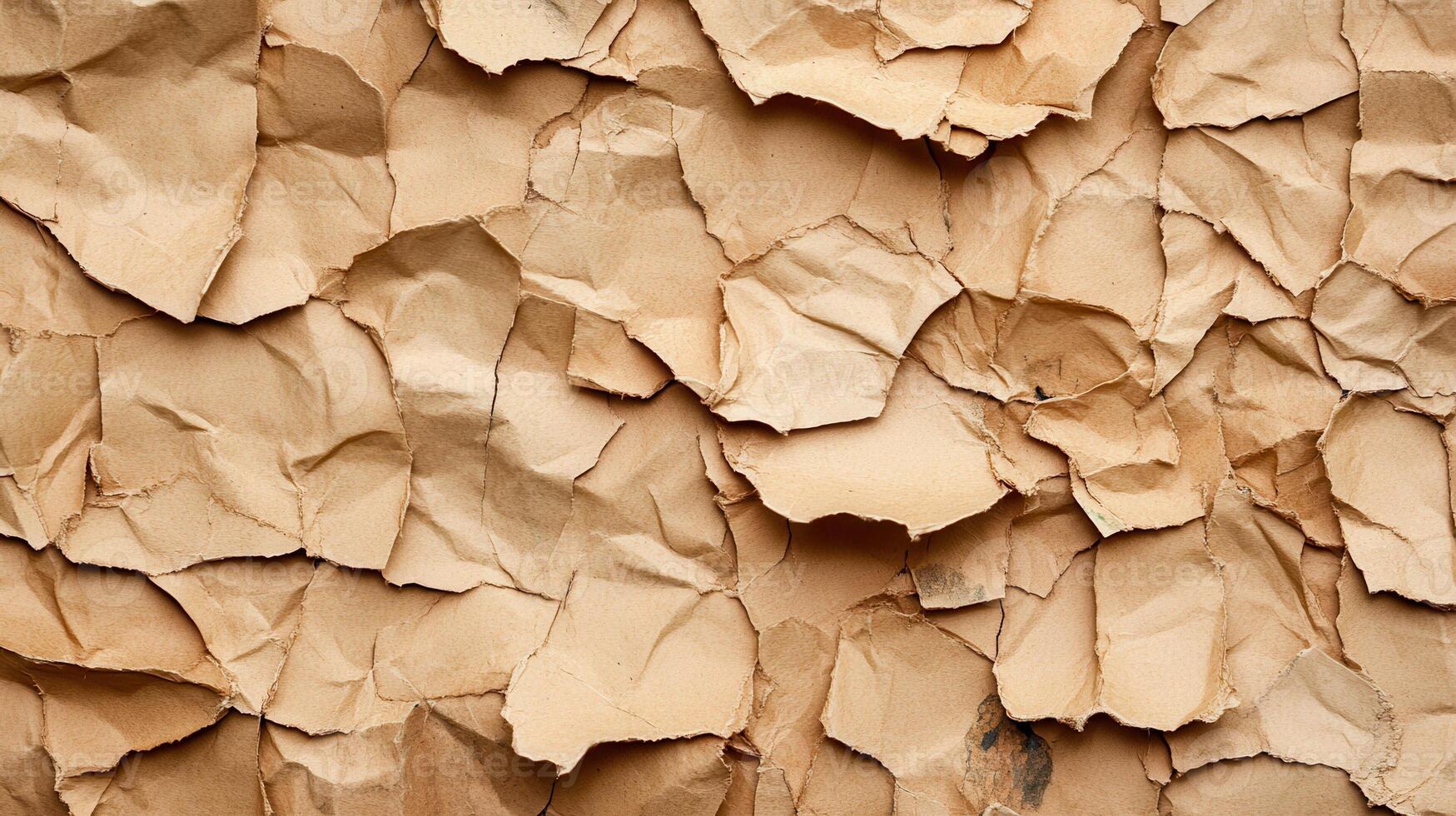 A close up of a brown paper wall photo