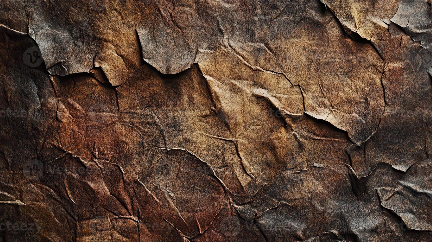 A brown paper texture with cracks and scratches photo