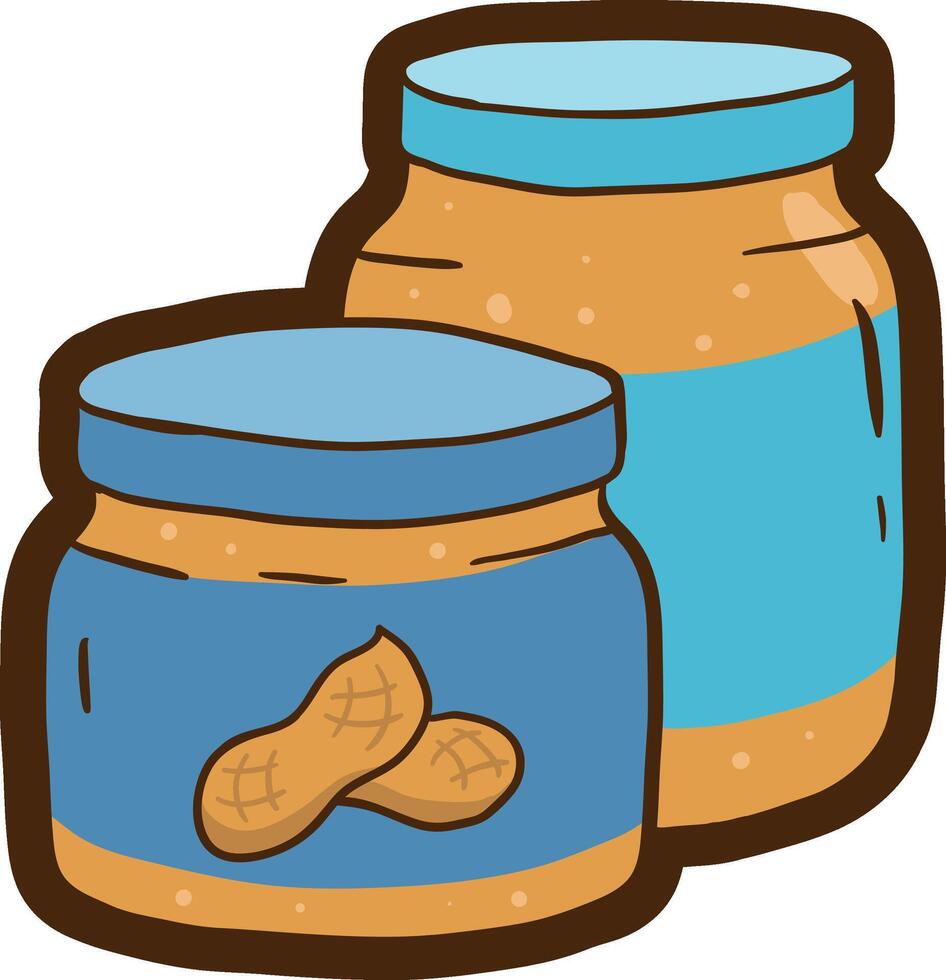 peanut butter jar clipart vector