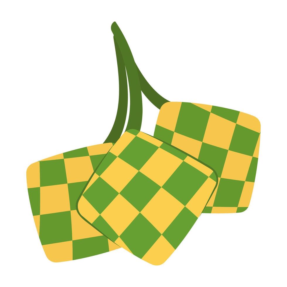 Ramadan Traditions and Symbol. Flat Illustration. vector