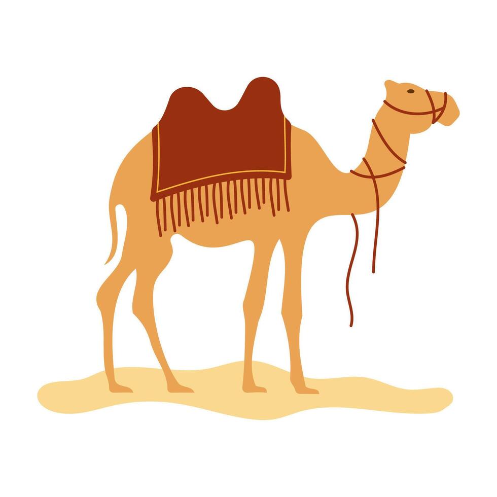 Symbol of Ramadan and Islamic Tradition. Flat Illustration vector