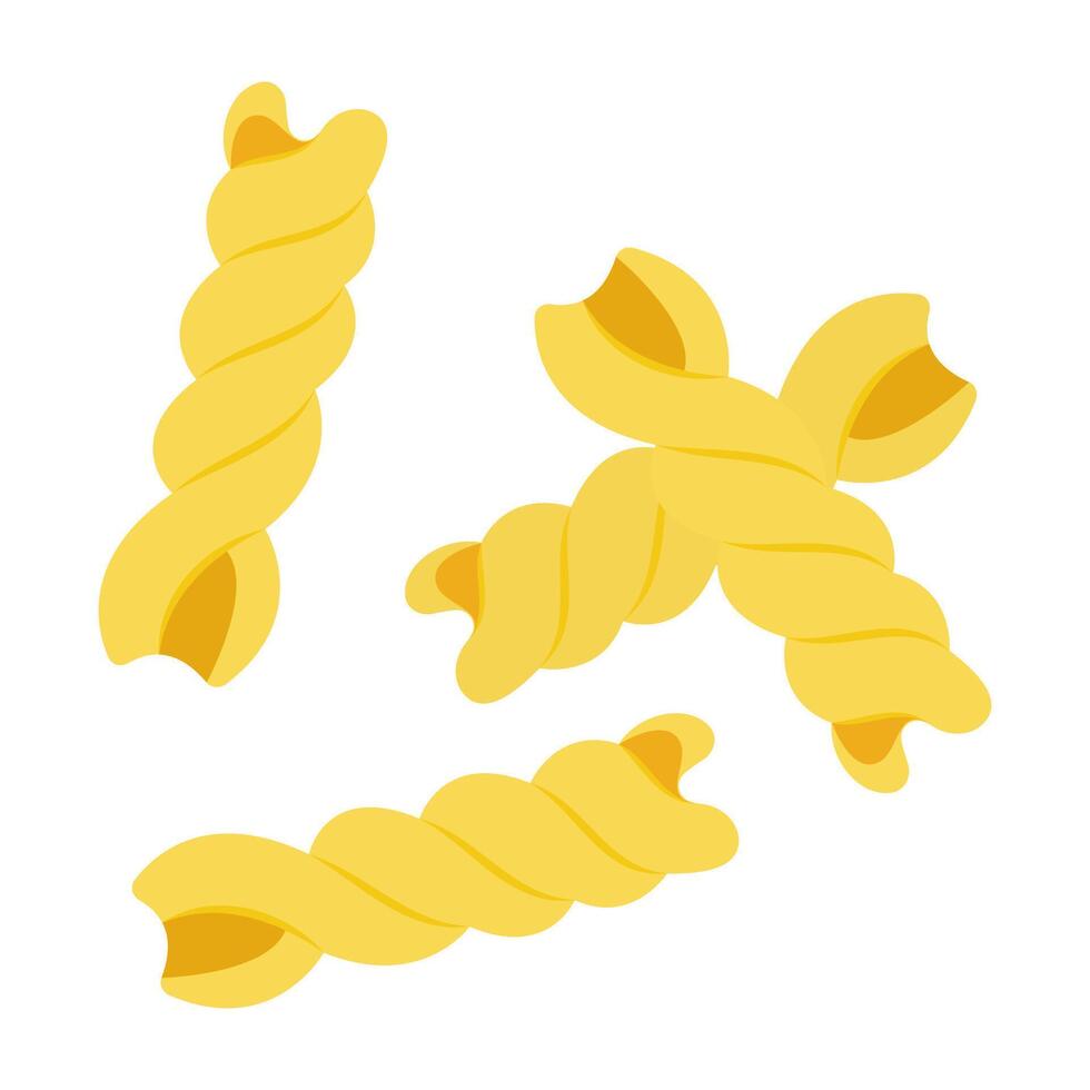 Simple Pasta Shape Collection. Illustration vector