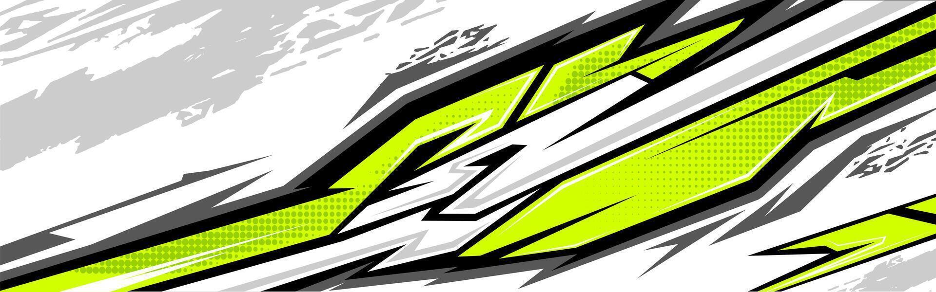 Abstract Car decal design. stripe racing background vector