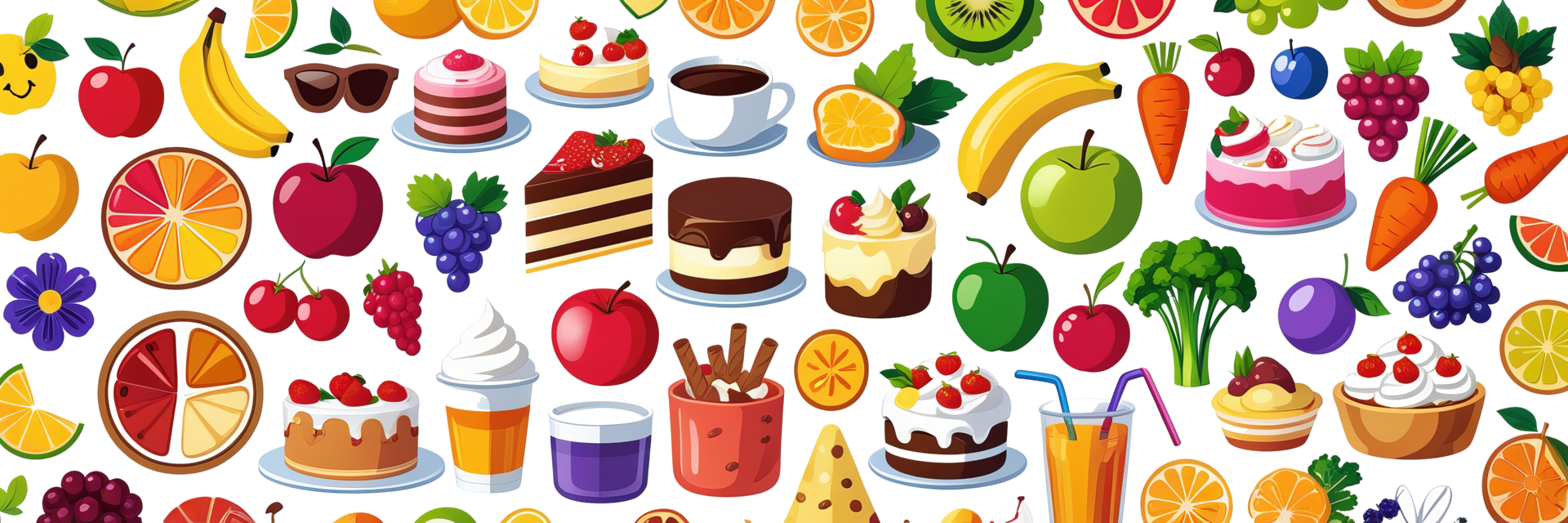 Whimsical Food Emoji Fantasy png