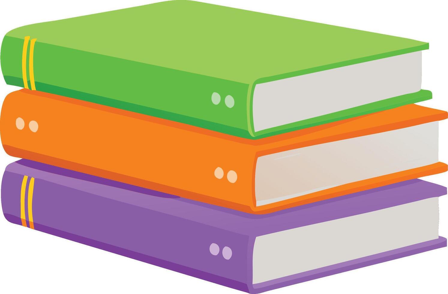 Illustration of a Colorful Stack of Books vector