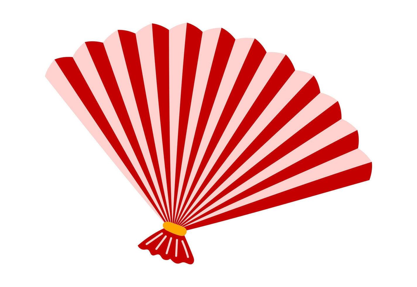 Hand fan sign. Theater accessories icon. Lady Opera attribute. Aristocratic symbol. Flat illustration isolated on white background vector