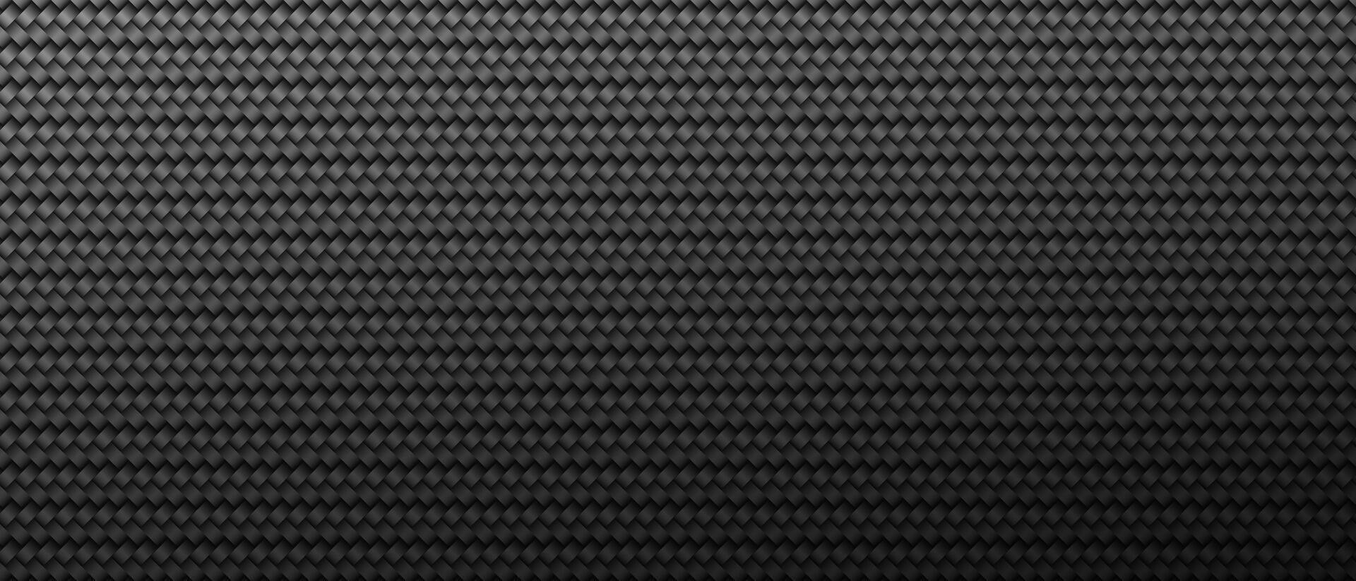 Dark background carbon fiber texture vector