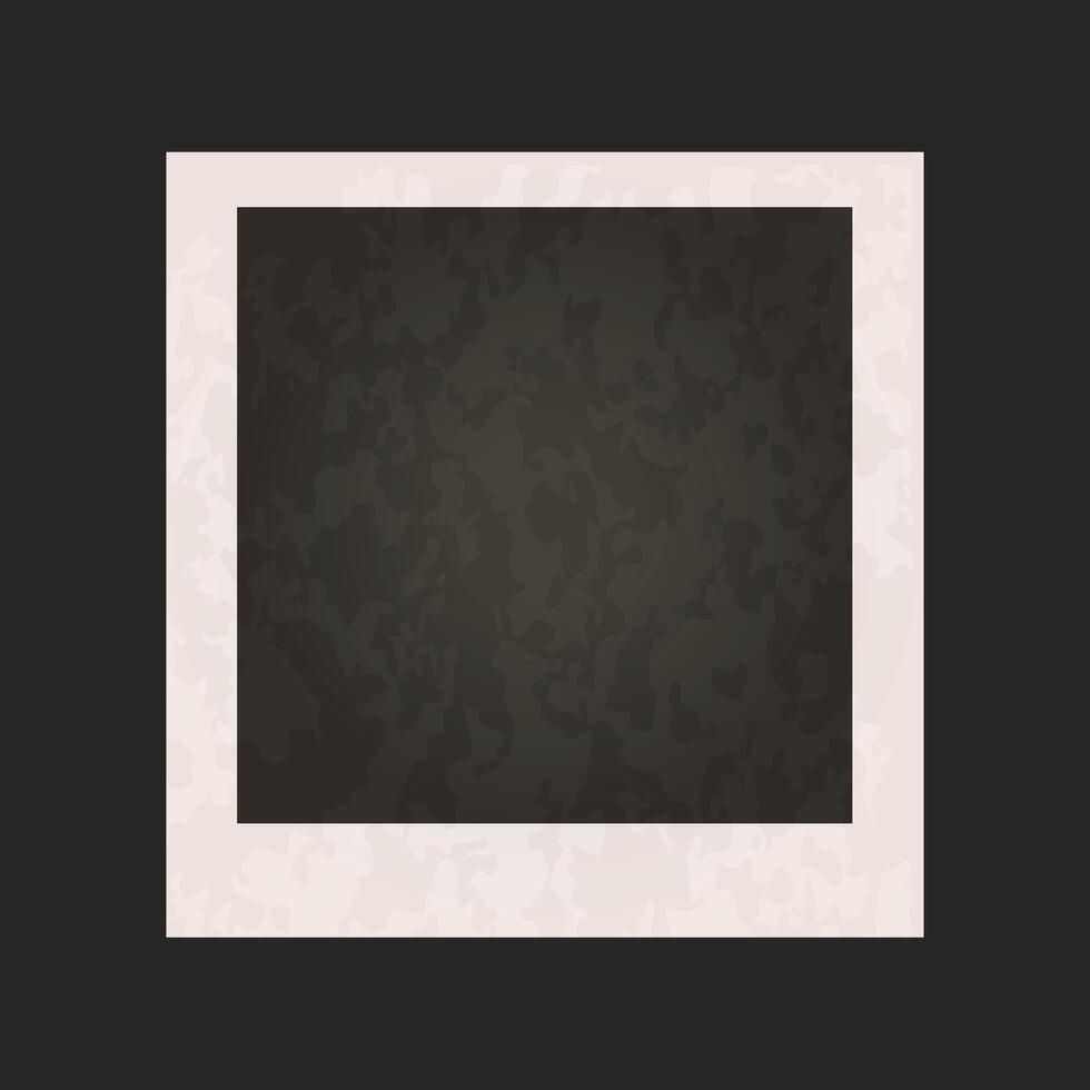 Photo frame with black worn lining vector