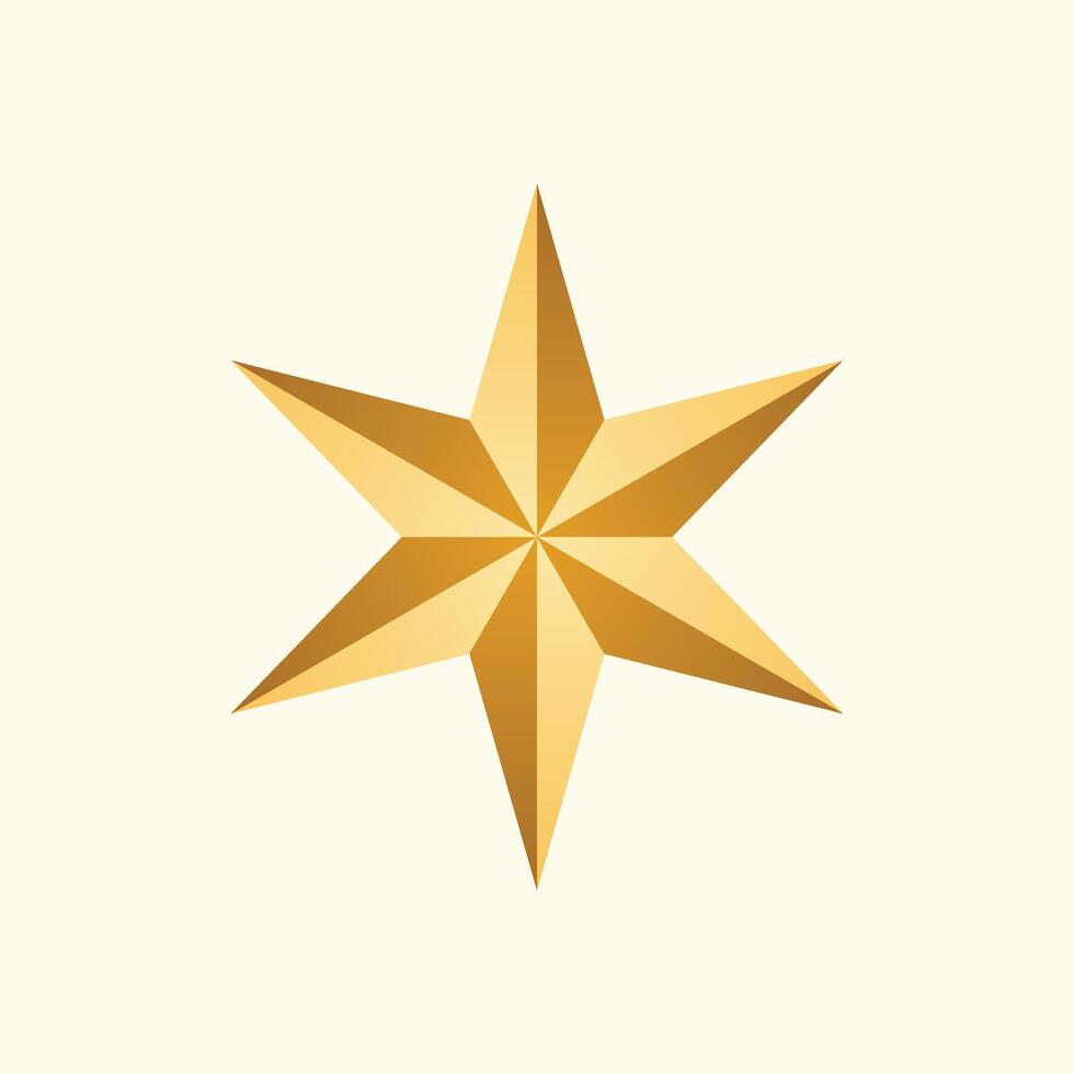 Star gradient icon design vector