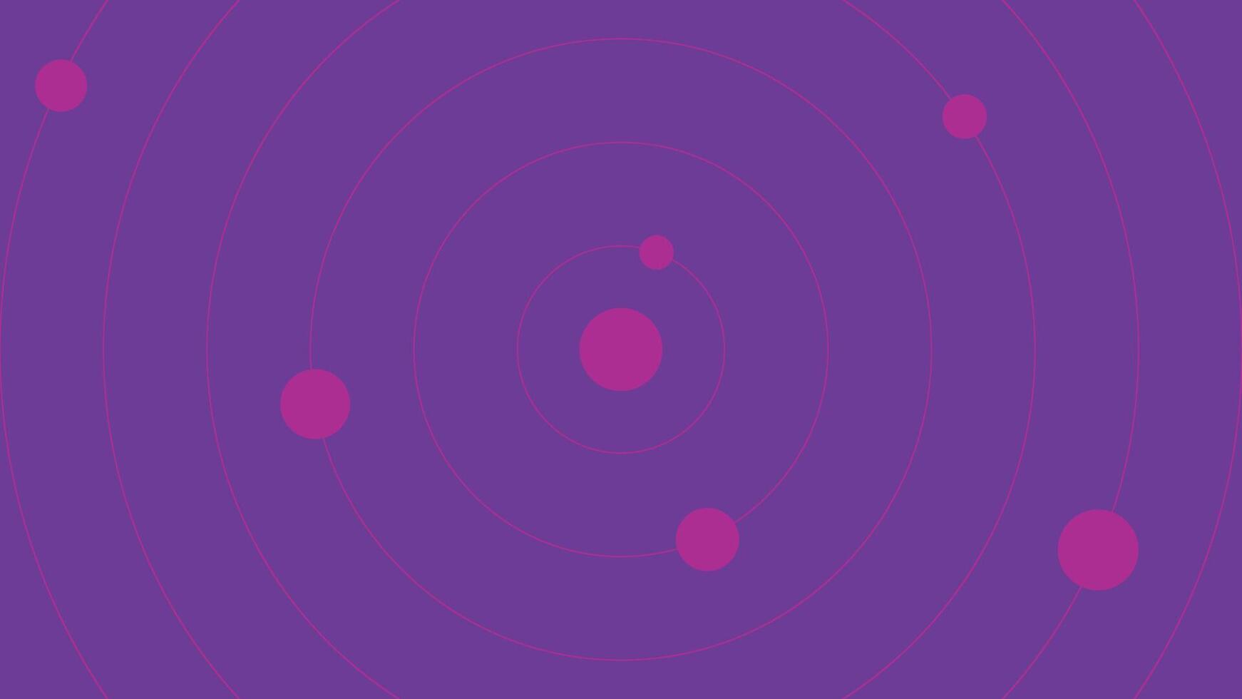 4K Violet Solar System Inspired Concentric Circle Background Flat Minimalist Design vector