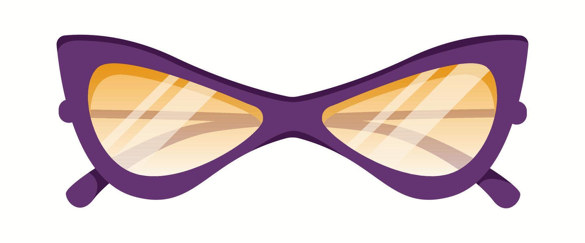 Unique oversized star-shaped sunglasses featuring a bold brown frame with gold accents and tinted lenses. A fun and quirky fashion accessory. vector