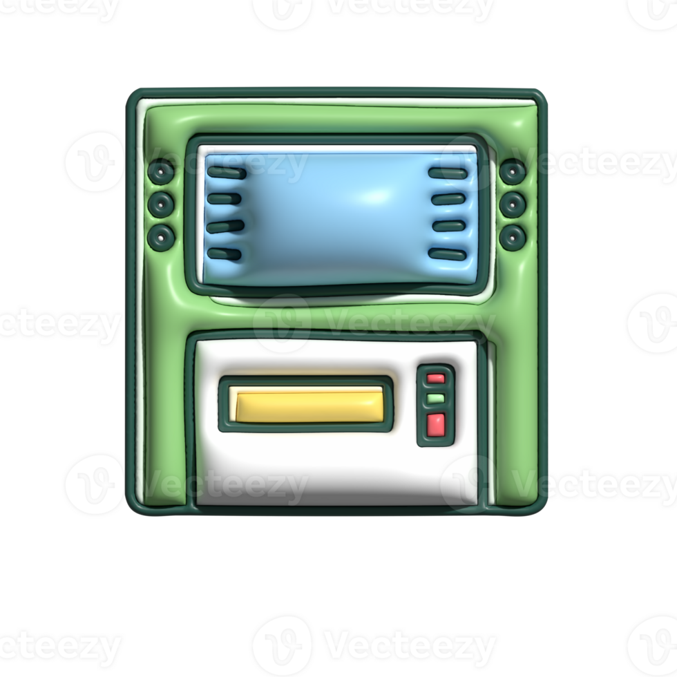 3D ATM Machine Icon png